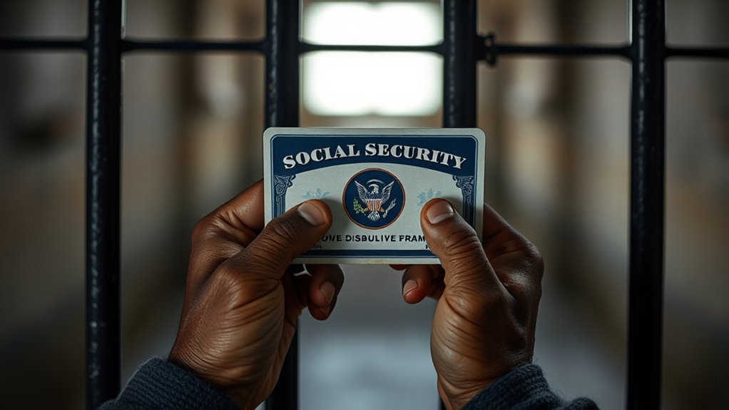 benefits suspended during incarceration