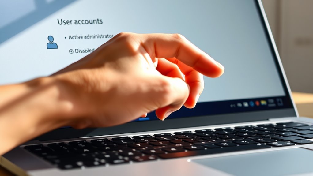 create backup administrator account