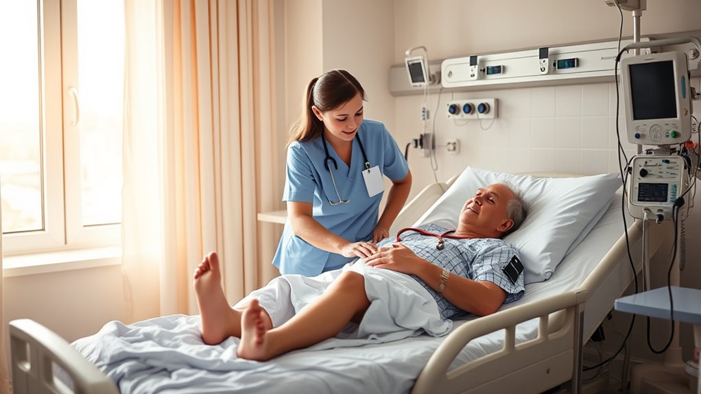 early hospital mobilization and monitoring