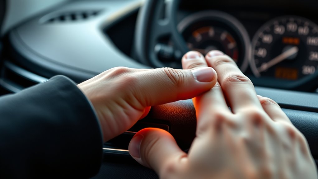 press and hold button