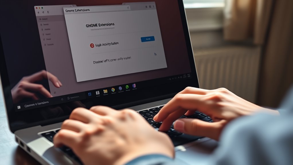 visit extensions gnome org site